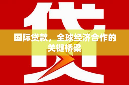 如皋国际贷款，全球经济合作的关键桥梁