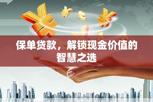 如皋保单贷款，解锁现金价值的智慧之选