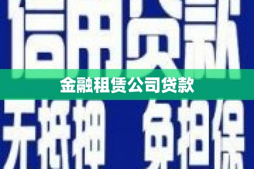如皋金融租赁公司贷款