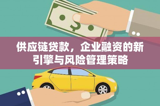 如皋供应链贷款，企业融资的新引擎与风险管理策略