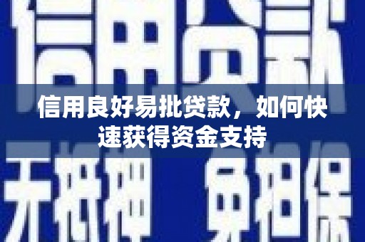 如皋信用良好易批贷款，如何快速获得资金支持