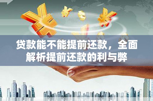 如皋贷款能不能提前还款，全面解析提前还款的利与弊