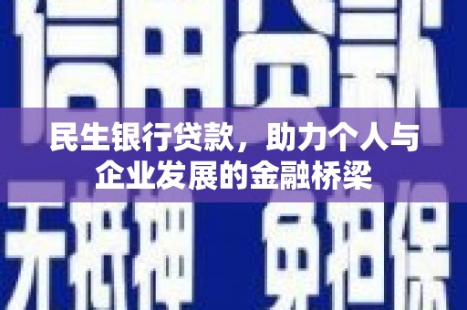 如皋民生银行贷款，助力个人与企业发展的金融桥梁