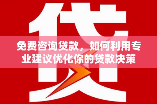 如皋免费咨询贷款，如何利用专业建议优化你的贷款决策